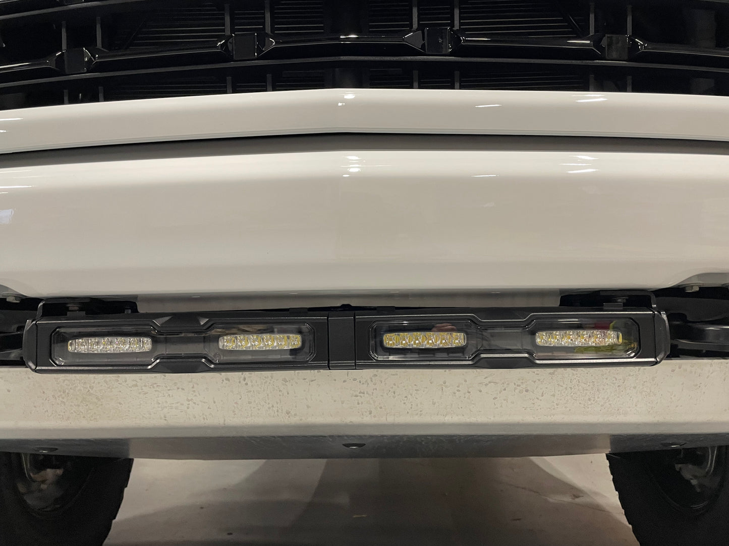 Front Fog Lamp Bar with Silverado Brackets and Plug-and-Play Wiring
